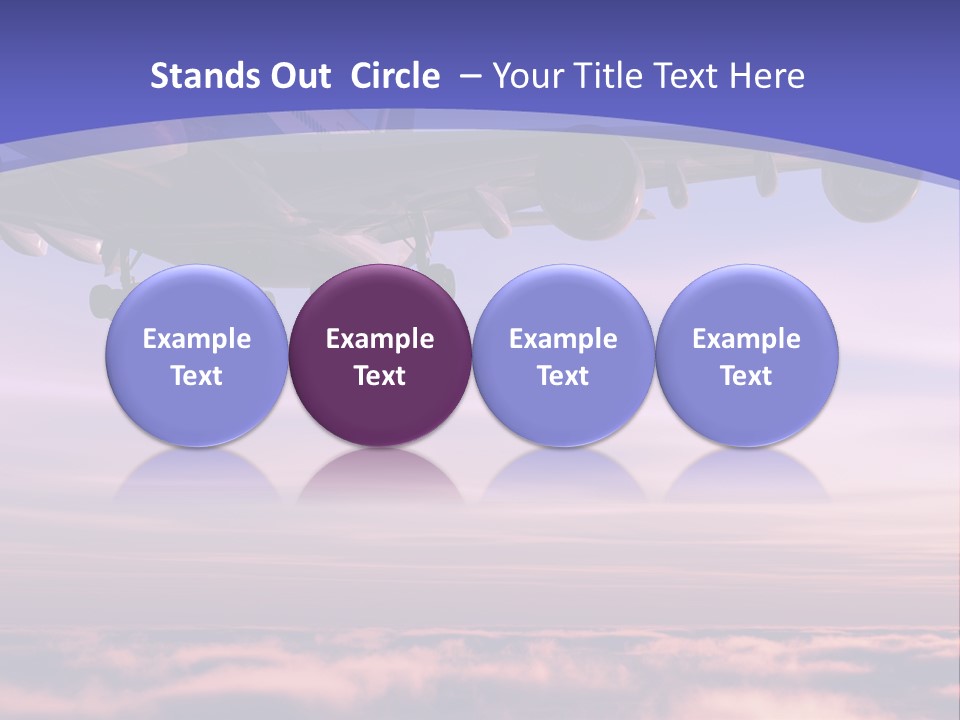 Sunset Wings Fly PowerPoint Template