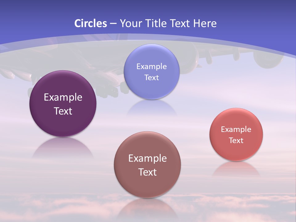 Sunset Wings Fly PowerPoint Template