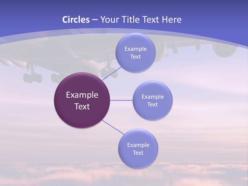 Sunset Wings Fly PowerPoint Template