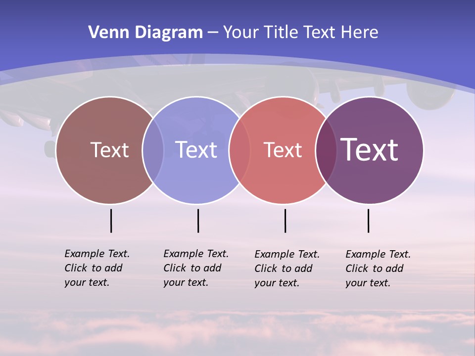 Sunset Wings Fly PowerPoint Template