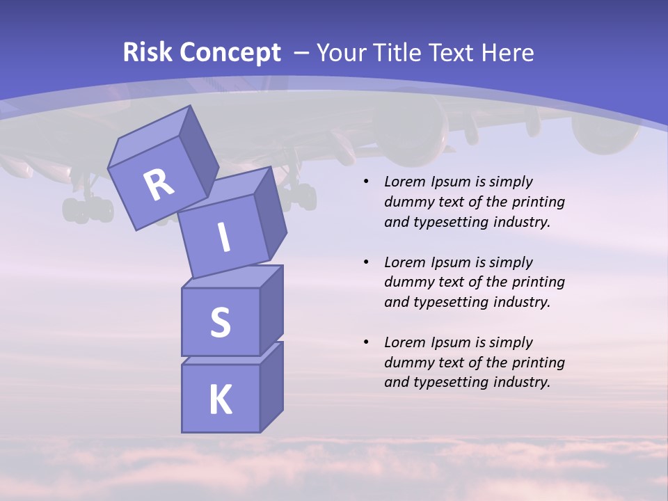 Sunset Wings Fly PowerPoint Template