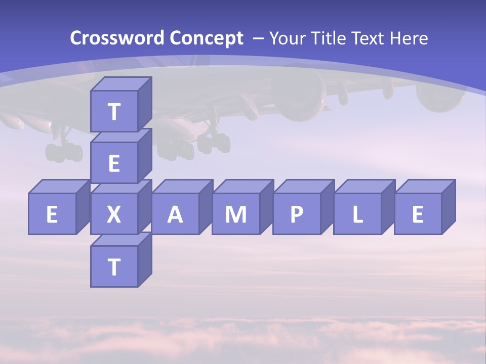 Sunset Wings Fly PowerPoint Template