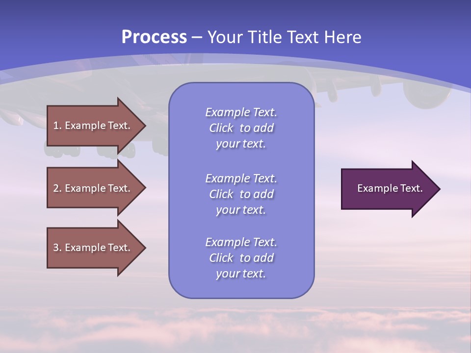 Sunset Wings Fly PowerPoint Template