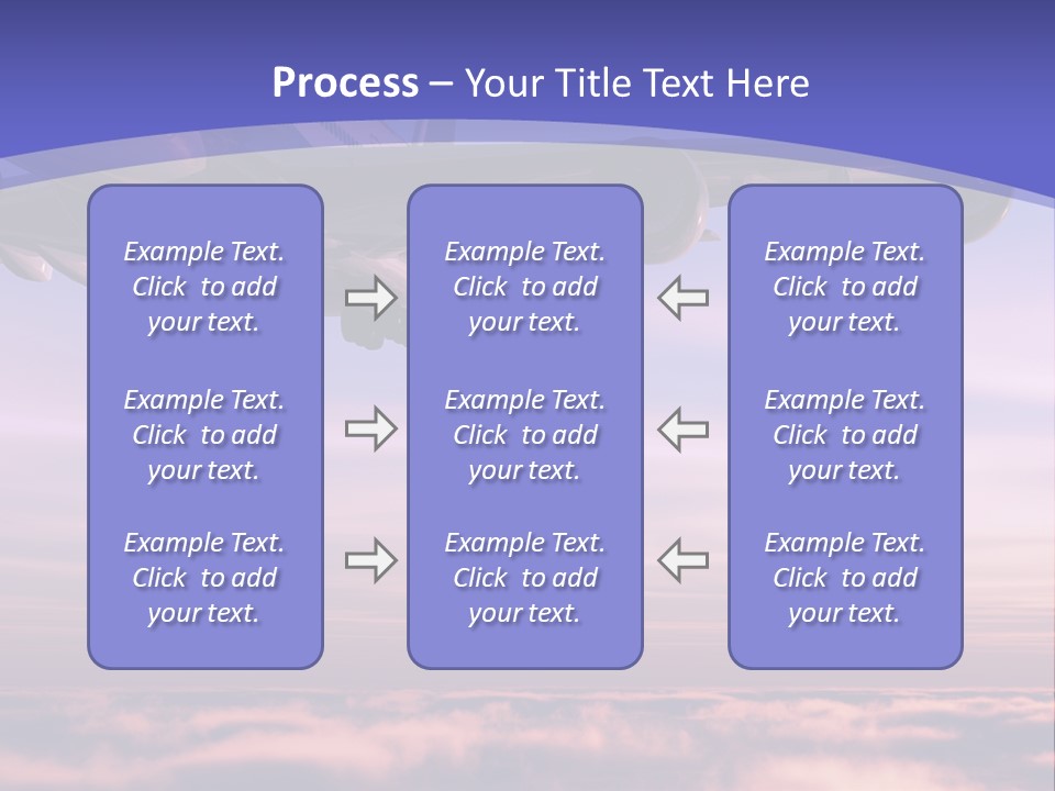 Sunset Wings Fly PowerPoint Template
