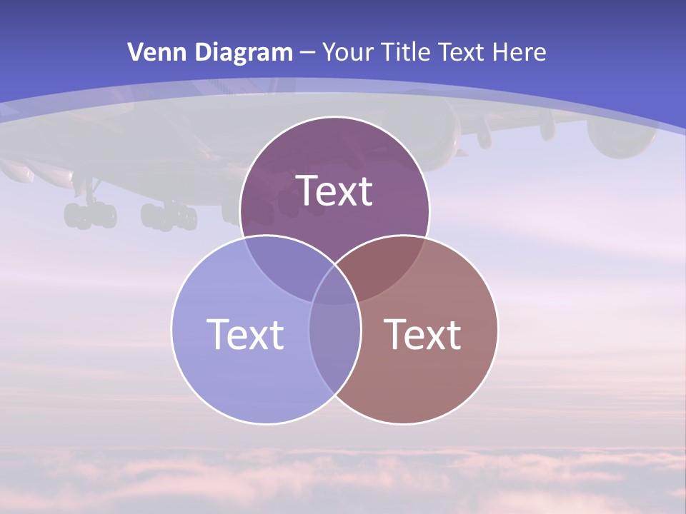 Sunset Wings Fly PowerPoint Template