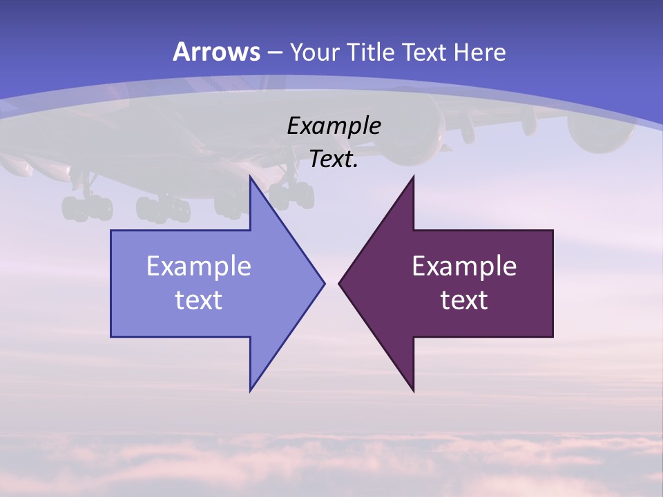 Sunset Wings Fly PowerPoint Template