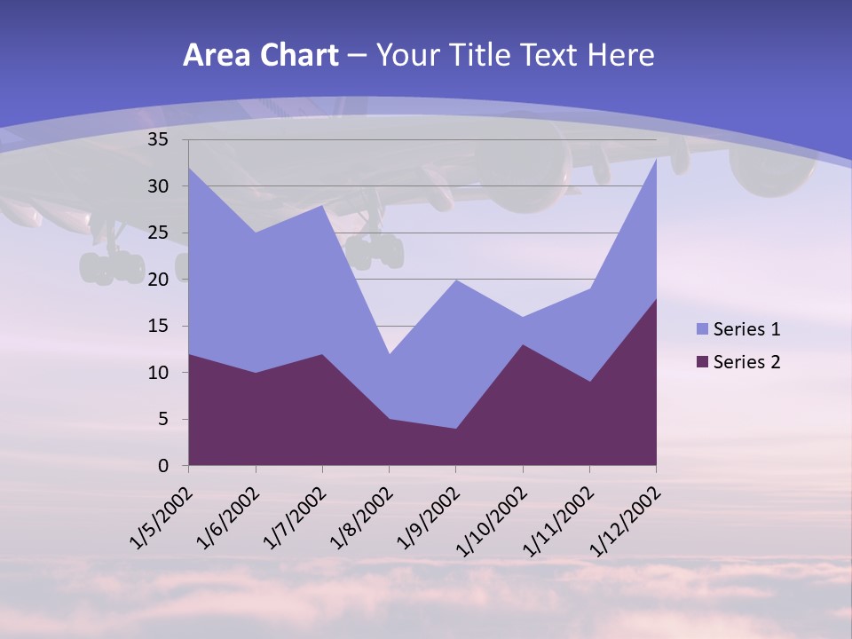 Sunset Wings Fly PowerPoint Template