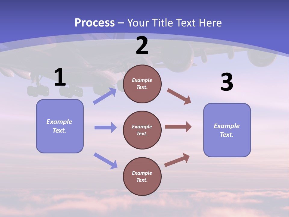 Sunset Wings Fly PowerPoint Template