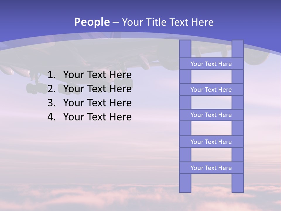 Sunset Wings Fly PowerPoint Template