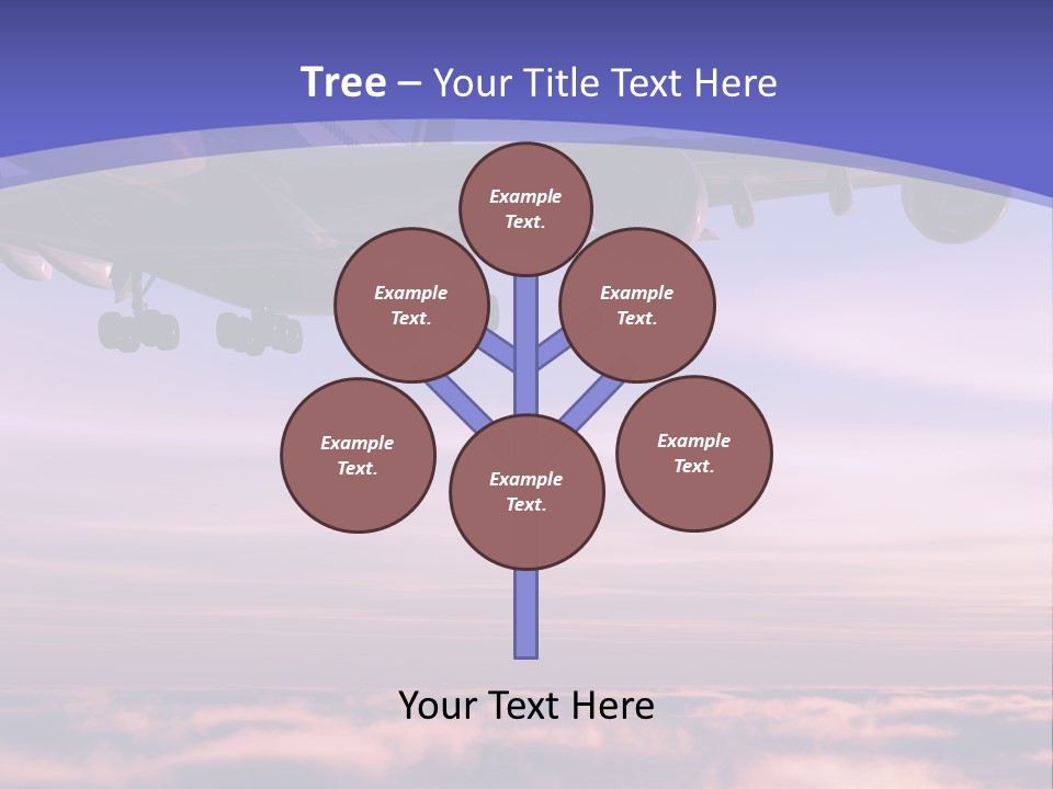 Sunset Wings Fly PowerPoint Template