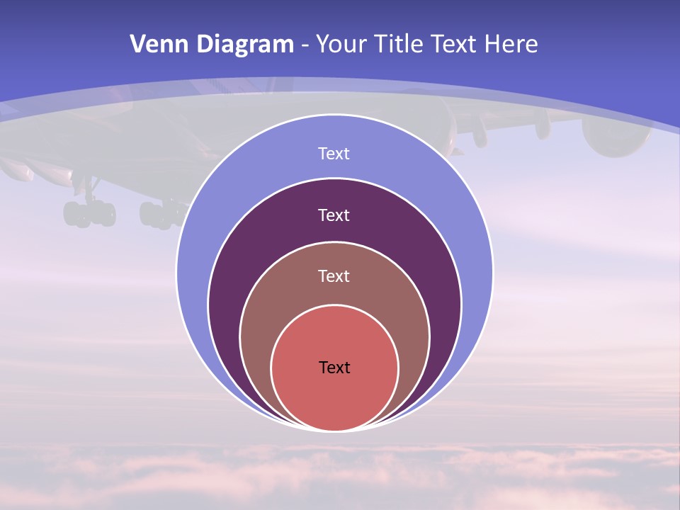 Sunset Wings Fly PowerPoint Template