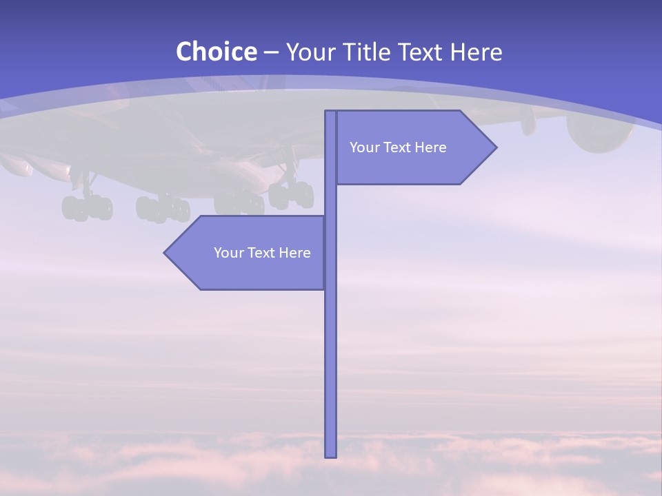 Sunset Wings Fly PowerPoint Template