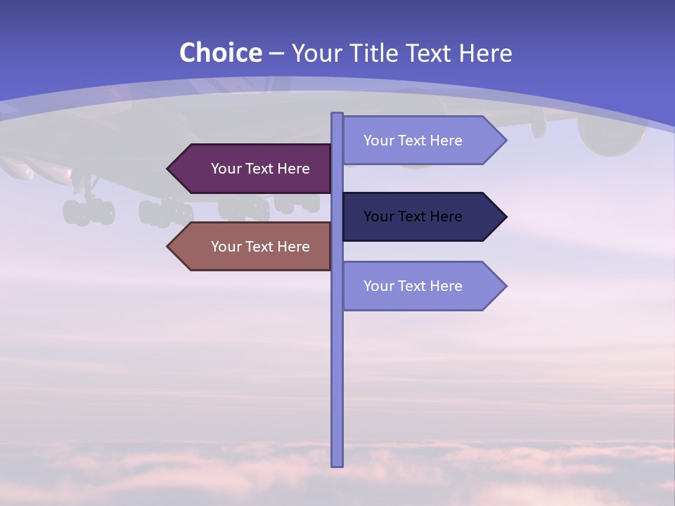 Sunset Wings Fly PowerPoint Template