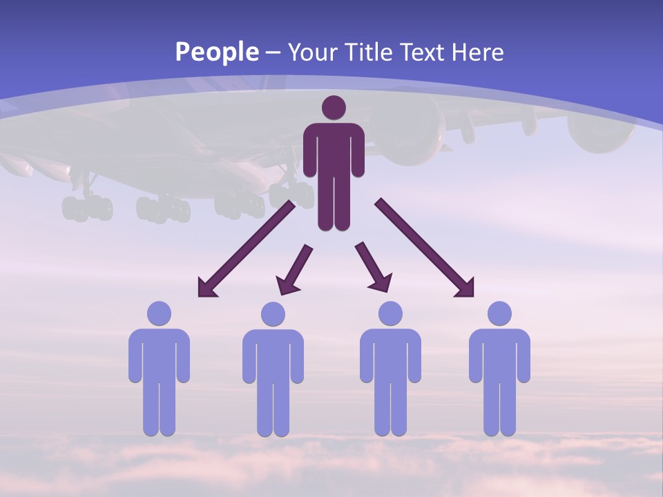 Sunset Wings Fly PowerPoint Template