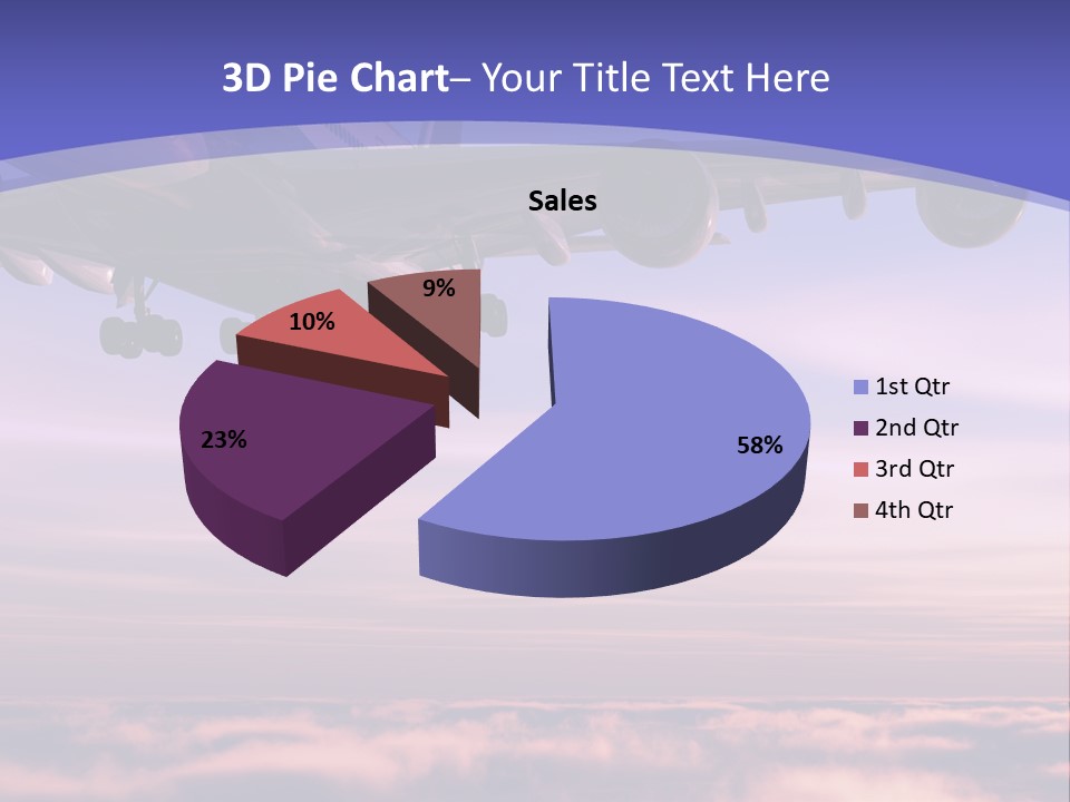 Sunset Wings Fly PowerPoint Template