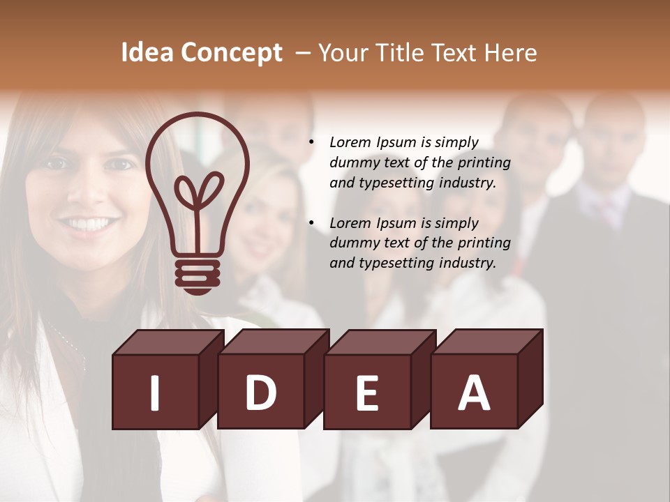 Teacher Abstract Brainstorm PowerPoint Template
