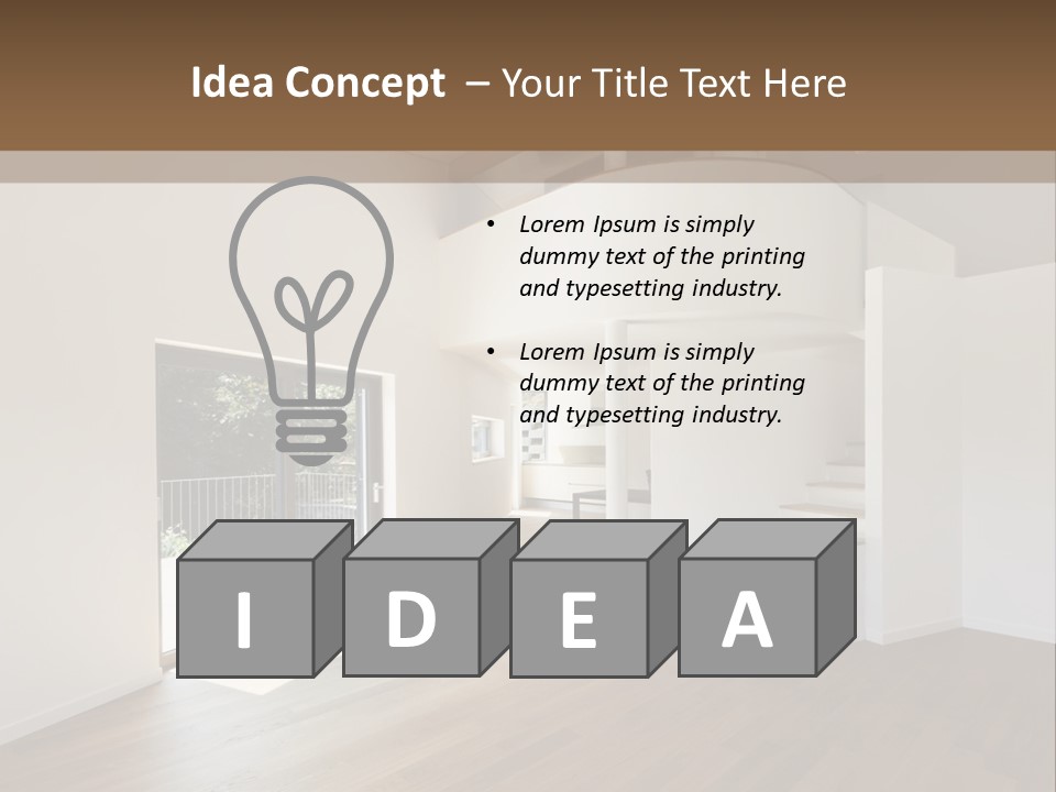 Person Innovation Bulb PowerPoint Template