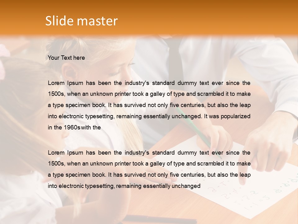 Office Brainstorm People PowerPoint Template