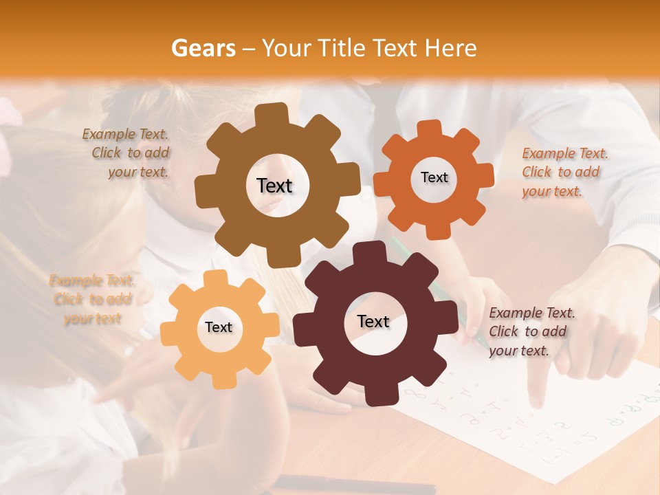 Office Brainstorm People PowerPoint Template