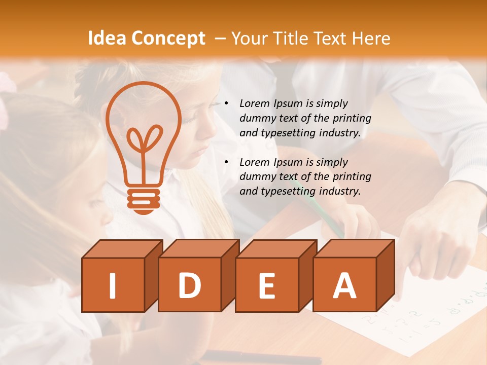 Office Brainstorm People PowerPoint Template