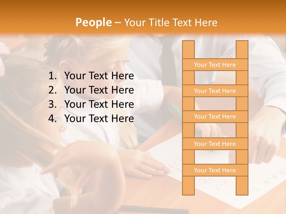 Office Brainstorm People PowerPoint Template