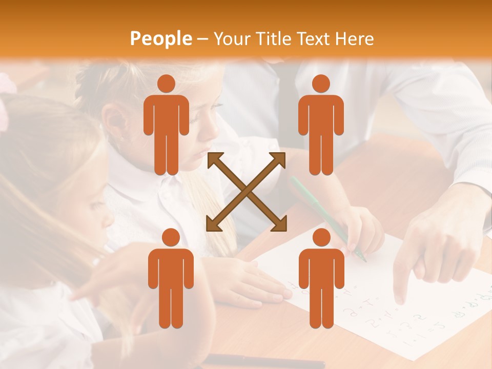 Office Brainstorm People PowerPoint Template