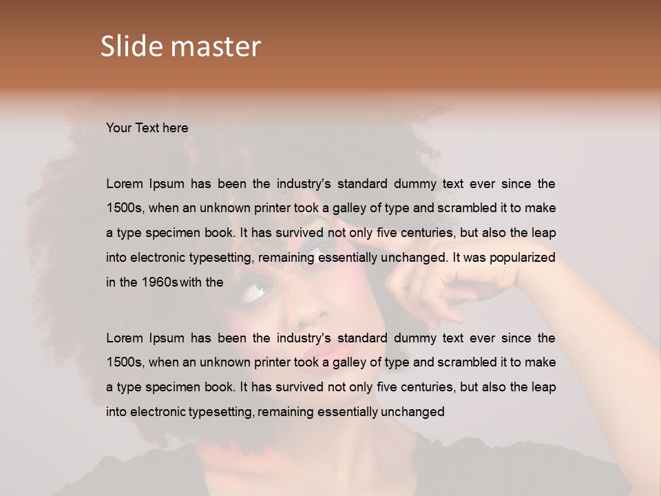 Man Technology Brain PowerPoint Template