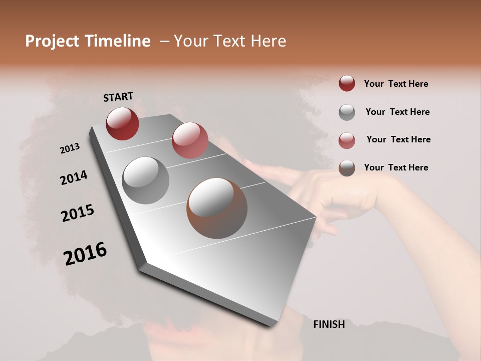Man Technology Brain PowerPoint Template