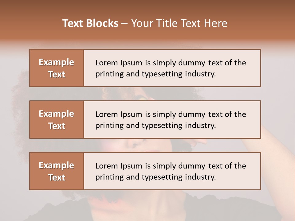 Man Technology Brain PowerPoint Template