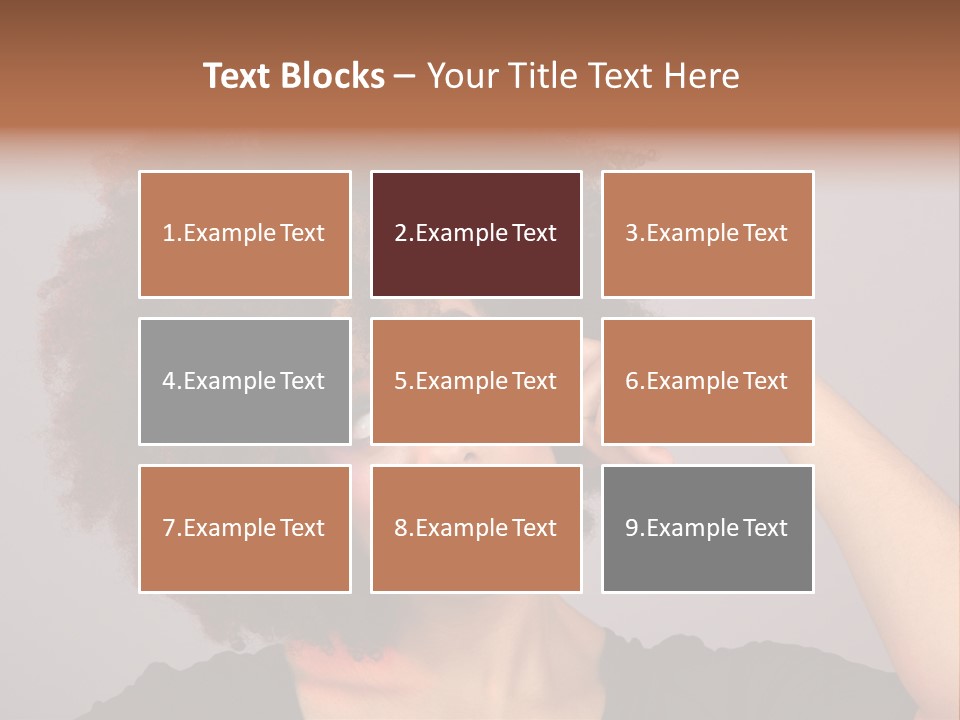 Man Technology Brain PowerPoint Template