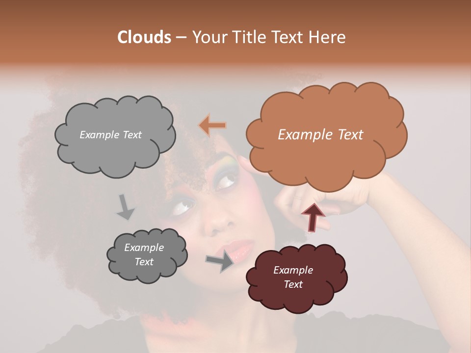 Man Technology Brain PowerPoint Template