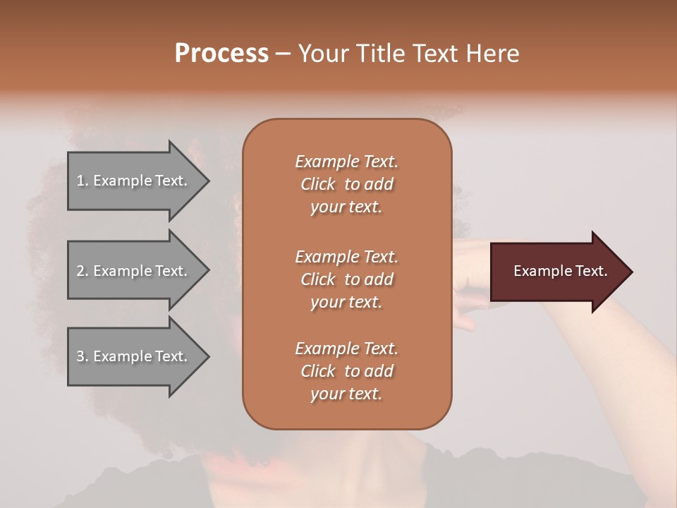 Man Technology Brain PowerPoint Template
