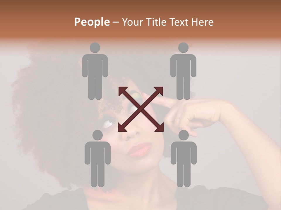 Man Technology Brain PowerPoint Template