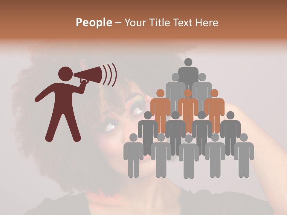 Man Technology Brain PowerPoint Template