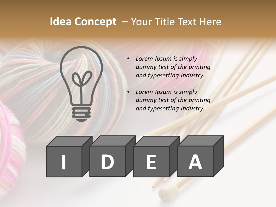 Lamp Professional Brainstorm PowerPoint Template