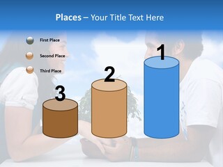 A Man And A Woman Holding A Bonsai Tree PowerPoint Template