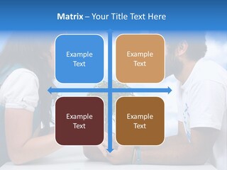 A Man And A Woman Holding A Bonsai Tree PowerPoint Template