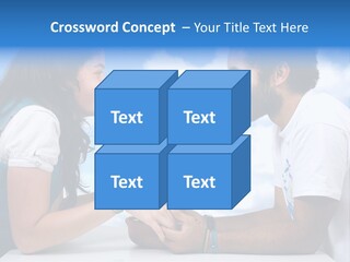 A Man And A Woman Holding A Bonsai Tree PowerPoint Template