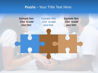 A Man And A Woman Holding A Bonsai Tree PowerPoint Template