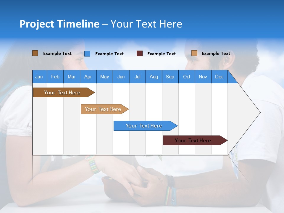 A Man And A Woman Holding A Bonsai Tree PowerPoint Template