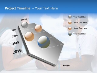 A Man And A Woman Holding A Bonsai Tree PowerPoint Template