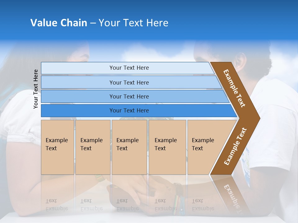 A Man And A Woman Holding A Bonsai Tree PowerPoint Template