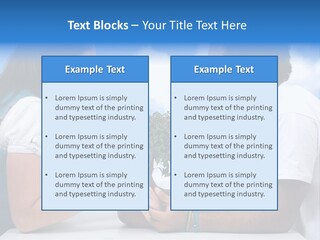 A Man And A Woman Holding A Bonsai Tree PowerPoint Template