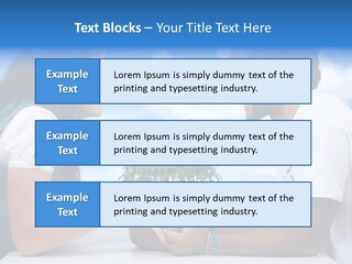 A Man And A Woman Holding A Bonsai Tree PowerPoint Template