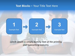 A Man And A Woman Holding A Bonsai Tree PowerPoint Template