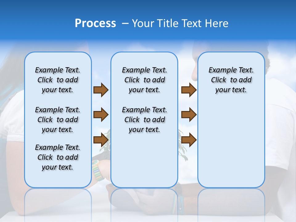 A Man And A Woman Holding A Bonsai Tree PowerPoint Template