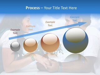 A Man And A Woman Holding A Bonsai Tree PowerPoint Template