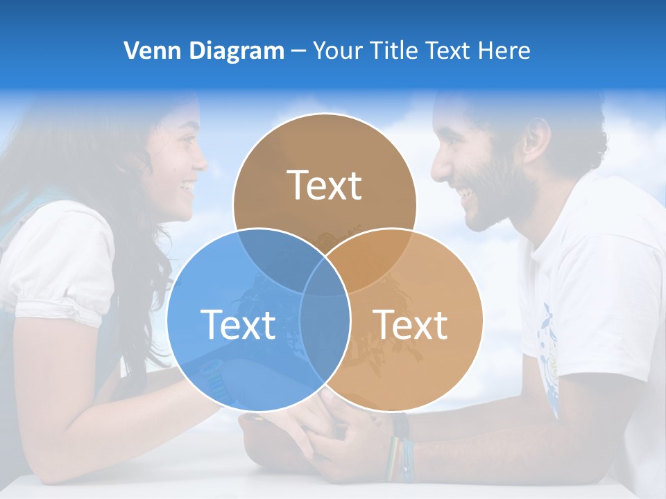 A Man And A Woman Holding A Bonsai Tree PowerPoint Template