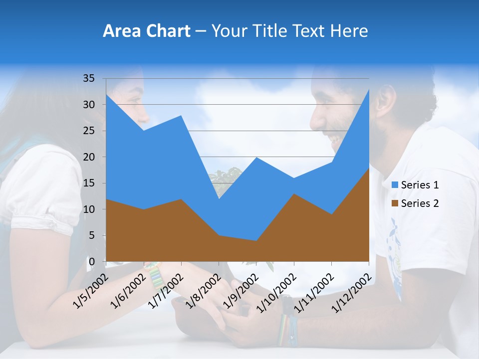 A Man And A Woman Holding A Bonsai Tree PowerPoint Template