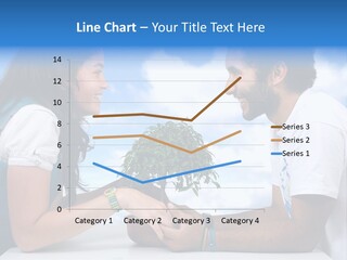 A Man And A Woman Holding A Bonsai Tree PowerPoint Template
